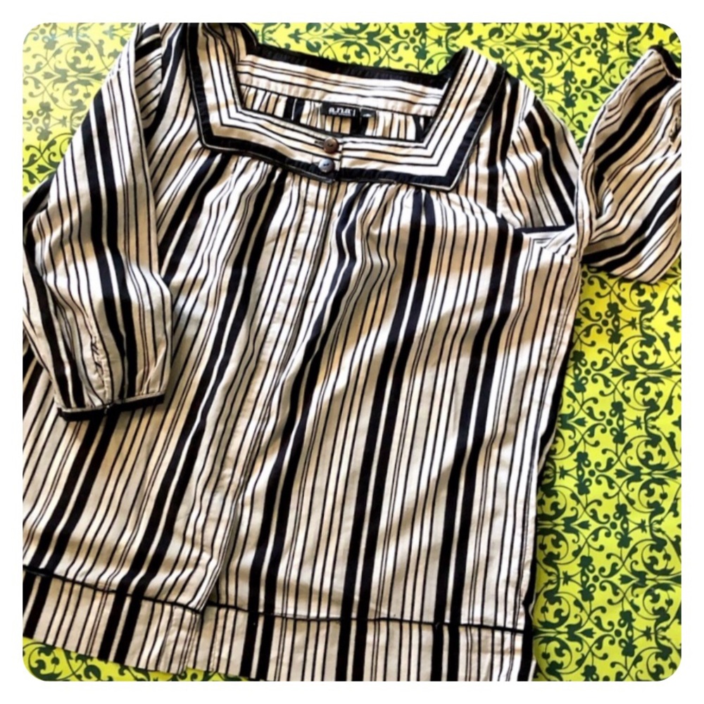🦓A.N.A. striped blouse top size IX🦓